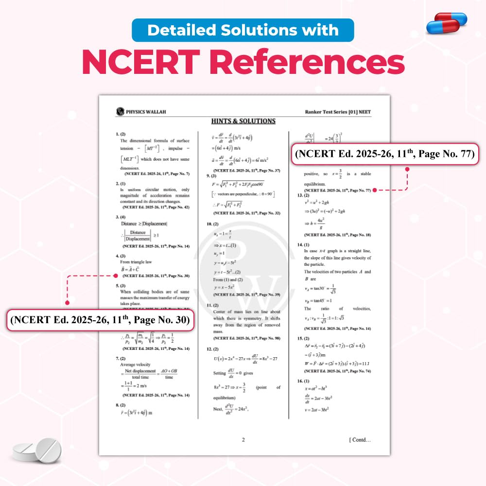 PW NTA 15 NEET Rankers Test Series 2026 | Expert Verified & Curated | 15 NEET-Like Test Booklets, 15 OMR Sheets, Solution Booklet, Rank Predictor & ... [Paperback] [Jan 08, 2026] Physics Wallah