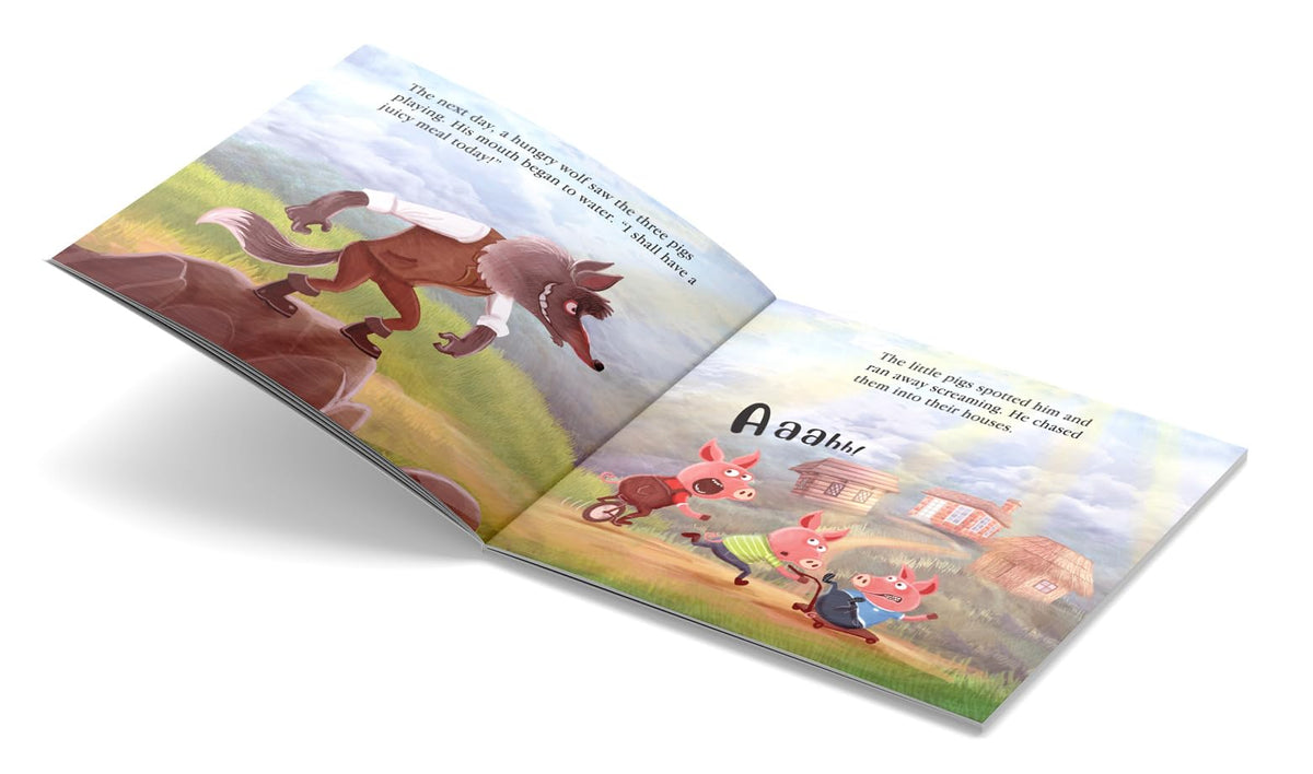My First 5 Minutes Fairy Tales Three little pigs: Traditional Fairy Tales For Children (Abridged and Retold)