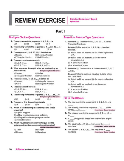 Arihant All in One Mathematics Class 6 for CBSE Exam 2025-26 | Based on the latest NCERT Ganita Prakash | Competency-Based Questions for Class 6 | ... Study, Complete Practice, Complete Assessment