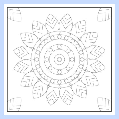 Mandala Colouring Book for Kids | Best Selling Mandala Art Kit in India | Premium Quality Drawing & Painting Book for Kids | Two Brothers Publications