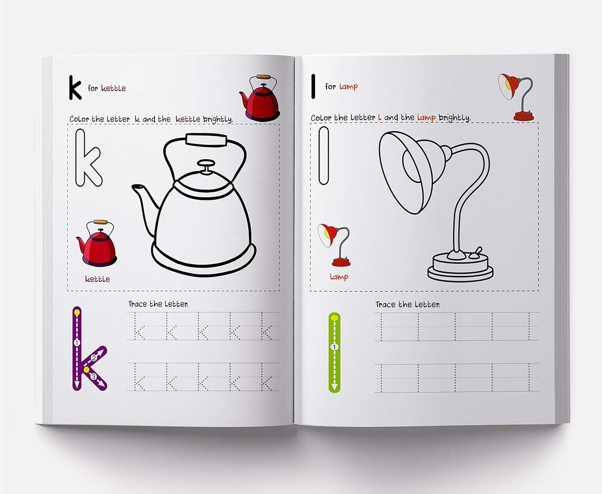 My First Book of Patterns: Small Letters – Write and Practice Line Patterns and Small Letters a to z | Pre-Writing and Alphabet Tracing Workbook for Kids Ages 3–5 | 2+ Hours of Early Learning Fun