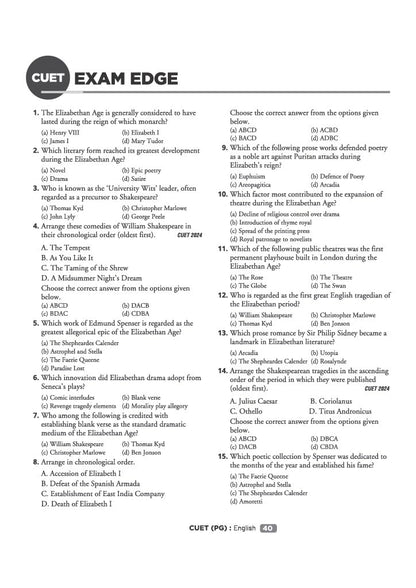 Arihant CUET PG English 2027 | Chapterwise Notes & Question Bank | 1500+ Exam Pattern MCQs | 5 Final Drills | CUET PG 2026 Solved Paper | Based on NTA Test Pattern