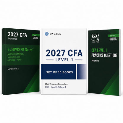 2027 CFA Level 1 & Curriculum Combo study material Level 1, 4 Syllabus Guides, 1 Question Banks | CFA Curriculum 10 Syllabus Book