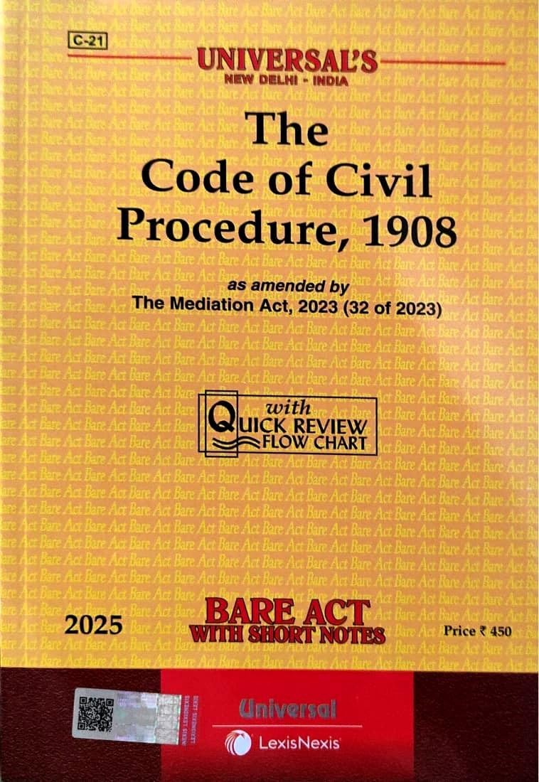 UNIVERSAL CIVIL PROCEDURE CODE (CPC) BARE ACT 2024