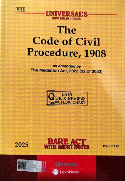 UNIVERSAL CIVIL PROCEDURE CODE (CPC) BARE ACT 2024