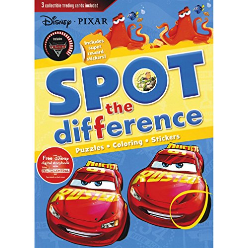DISNEY PIXAR CARS 3 SPOT THE DIFFERENCE book cover