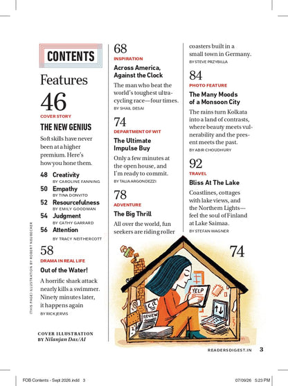 Reader's Digest India - September 2026 - The New Genius - Your Human Edge - And How To Make It Stronger