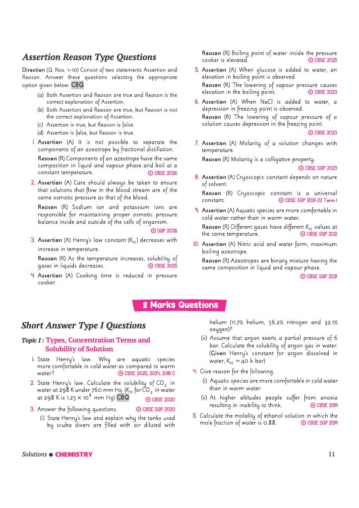 Arihant CBSE Question Bank Class 12 Chemistry For Board Exam 2027 | Chapterwise PYQs (2026–2016) with Revision Theory, Detailed Solutions, Exam Tips & Sample Papers As per Latest CBSE Syllabus