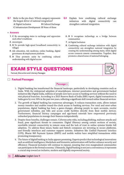Arihant All in One English Core Class 11 for CBSE Exam 2026-27 | NCERT Based Complete Theory, Practice Exercises, CBQs, A-R, Sample Papers & Mind Maps | Revised Edition as per Latest Syllabus