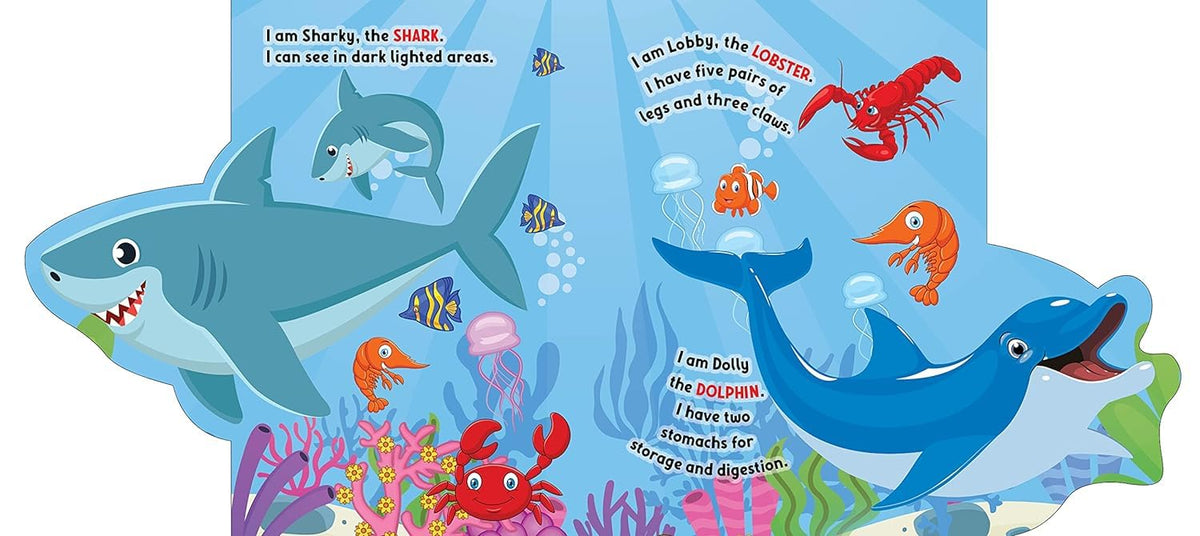 Under the Ocean - Lift The Flap Book for Kids Age 3-6 Years with Bright and Colourful Pictures- Early Learning Novelty Book for Children