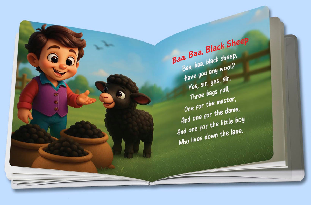 Nursery Rhymes Book - Board Book for Kids | Premium Quality Classic Rhymes Book for Kids | Early Learning Activity Book | Ages: 2 - 6 Years | Two Brothers Publications