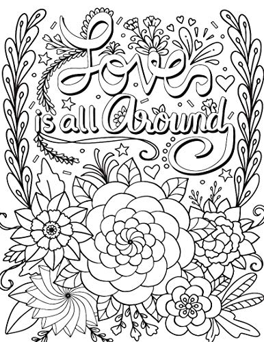 Motivation – Colouring Book for Adults | Inspirational Quotes to Color for Stress Relief, Mindfulness & Relaxation | Positive Affirmation Activity Book for Teens & Adults