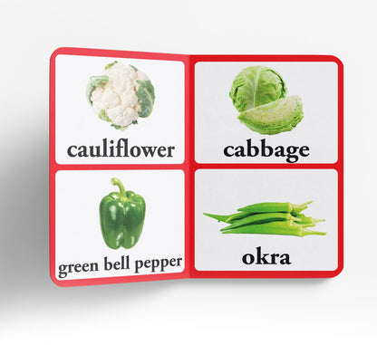 Vegetables | Large Font | Age 0–5 Years | Early Learning | Board Book For Kids | Vocabulary Building | Carrots | Potatoes | Tomatoes | Bright Pictures | Babies | Toddlers | Preschoolers | New Edition