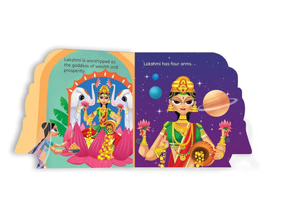My First Shaped Board Book: Illustrated Goddess Laxmi Hindu Mythology Picture Book for Kids Age 2+ (Indian Gods and Goddesses)