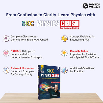 PW SKC Physics Crush Class 11 (English Edition) Handwritten Format Notes By Saleem Sir For JEE and NEET Exams | From Basic to JEE Advanced via JEE/ NEET