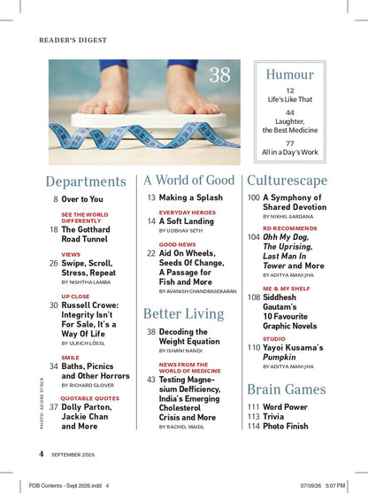 Reader's Digest India - September 2026 - The New Genius - Your Human Edge - And How To Make It Stronger