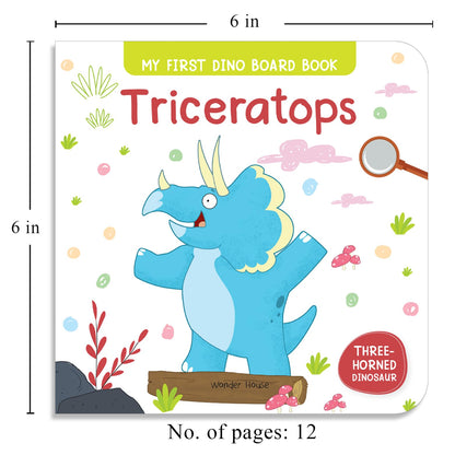 My First Dinosaur Board Books (8 Box Set) | Age 2–5 Years | Early Learning | Dino Gift Set For Kids | Preschool & Kindergarten | Latest Edition | T-Rex | Triceratops | Stego & Spino Saurus & More