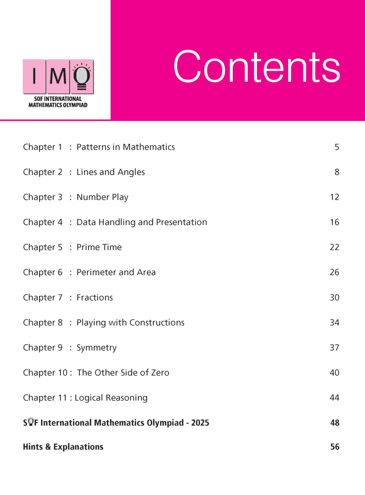 MTG International Mathematics Olympiad (IMO) Workbook Class 6 - Chapter-wise MCQs with Achievers Section - SOF Olympiad Books For 2026-27 Exam