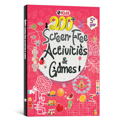 200+ Screen-Free Activities & Games Book For Kids 5+ Years Old | Mazes & Puzzles, Word Games, Crosswords, Patterns & Shapes, Logical Reasoning, Fun Brain Teasing Educational Activity Book For Toddlers