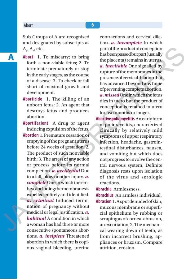 Jaypee's Nurses' Dictionary, 6/E for Nurses & Allied Healthcare Professionals | 1000+ New Entries, 80 Illustrations, Digital Encyclopedia and Appendices on Drugs & First Aid