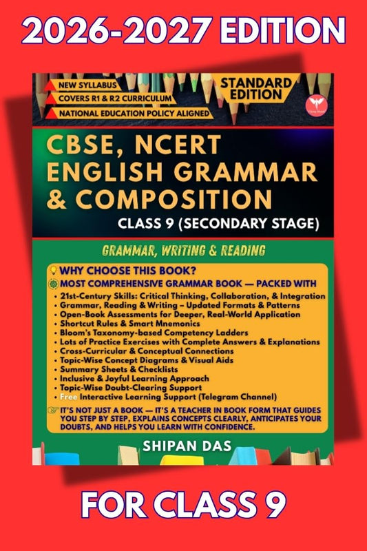 CBSE, NCERT English Grammar and Composition for Class 9