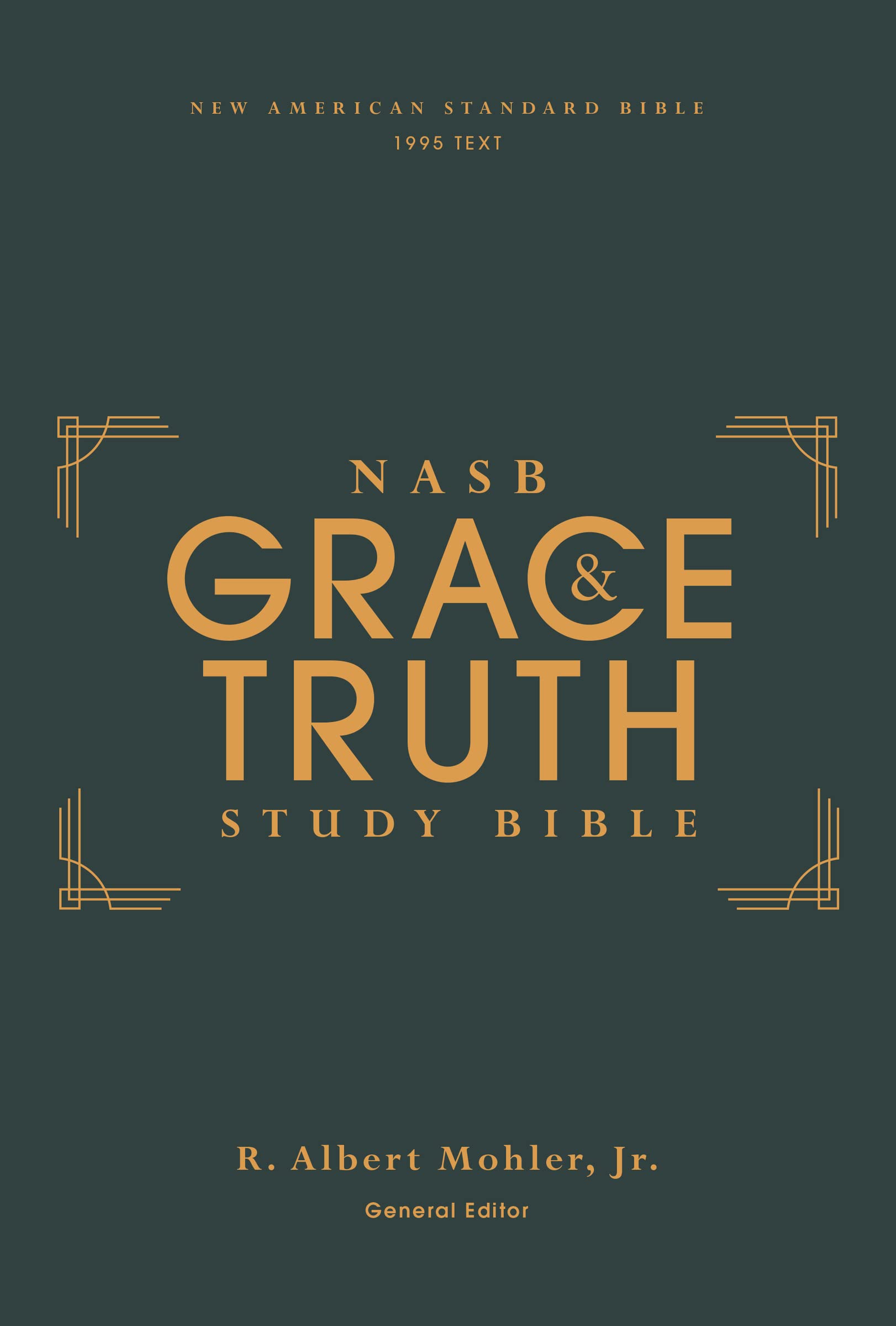 NASB, The Grace and Truth Study Bible, Hardcover, Green, Red book cover