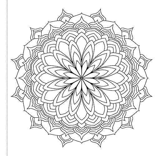 Mandala Art Book for Kids Tear Out Sheets (Enhance Art Coloring, Drawing Skills, Mandala Practice) High Quality Big 160 GSM for Frame After Colouring - Perfect Gift for Teens