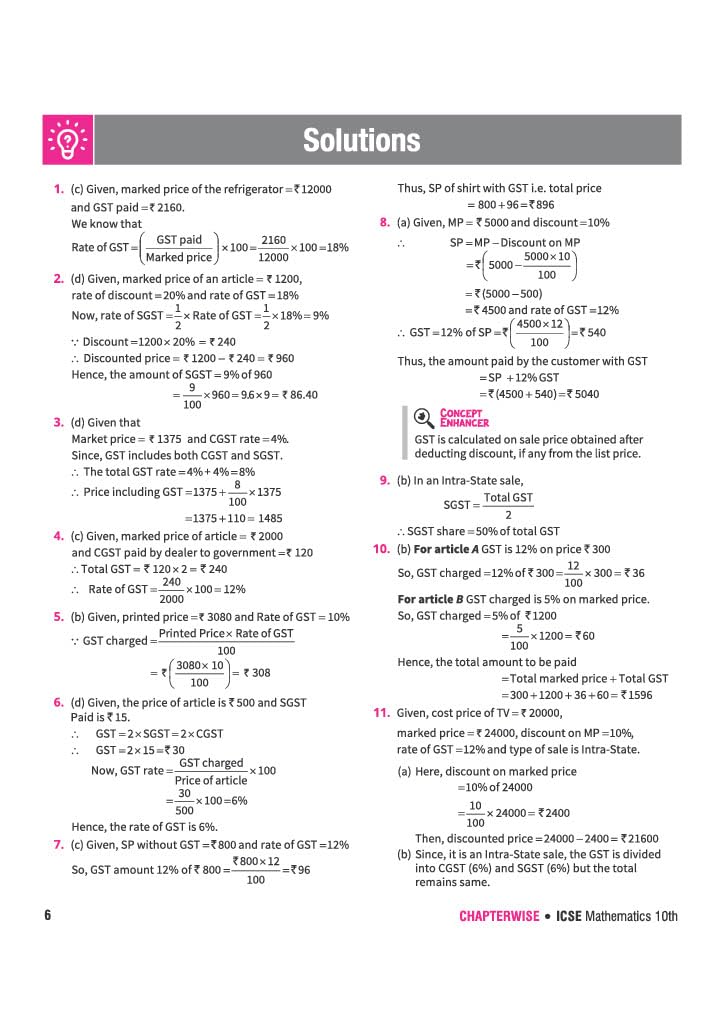 Arihant ICSE Question Bank Class 10 Mathematics For Board Exam 2027 | 26 Years Chapterwise & Topicwise PYQs (2026–2001) with Detailed Step-by-Step Solutions, Examiner's Comments,Tips & 3 Sample Papers