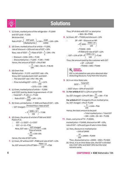Arihant ICSE Question Bank Class 10 Mathematics For Board Exam 2027 | 26 Years Chapterwise & Topicwise PYQs (2026–2001) with Detailed Step-by-Step Solutions, Examiner's Comments,Tips & 3 Sample Papers