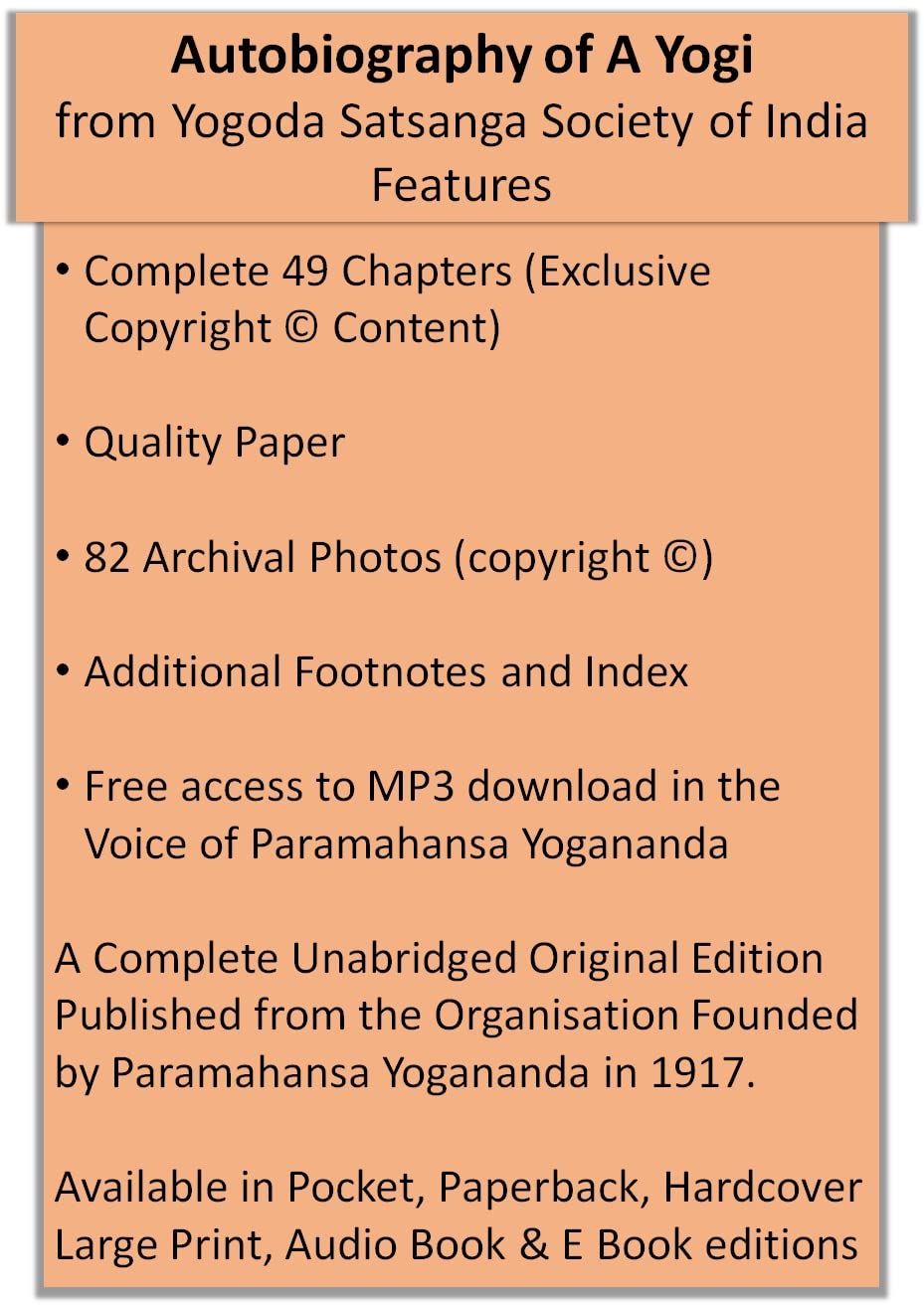 Autobiography of Yogi Hardcover/ Hard Cover/ Hard copy/ Hardbound book in English book by Paramahansa Yogananda, an original YSS latest complete ... Deluxe Spiritual Classic Yogoda Combo