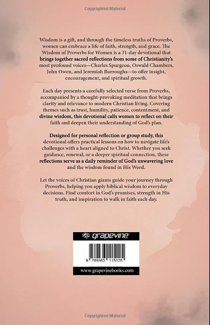 The Wisdom of Proverbs for Women: 31-Day Devotionals of Sacred Reflections from Timeless Christian Writers