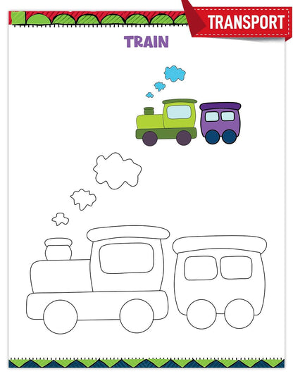 101 Colouring Book for Kids - Colour Drawing Book | Premium Quality Coloring Book | Ages: 2 - 6 Years | Two Brothers Publications