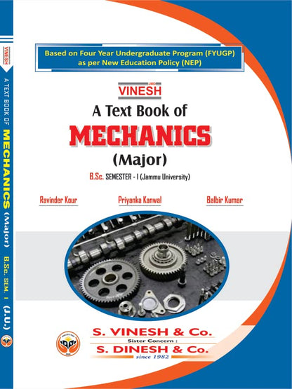 Vinesh A Text Book of Mechanics (Major) BSc Sem I Jammu University