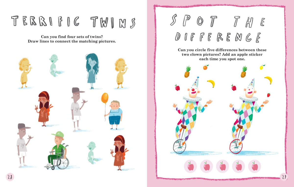 Here We Are Activity Book: A fun-filled activity book for children, full of puzzles, mazes and stickers, from world-renowned artist and picture-book maker Oliver Jeffers.