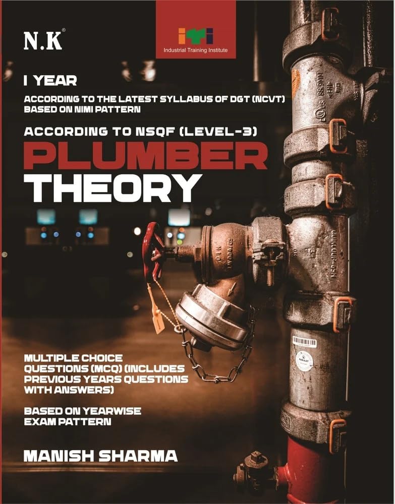 NK ITI Plumber Theory Year 1 NSQF Level 3 Book English Medium By Manish Sharma