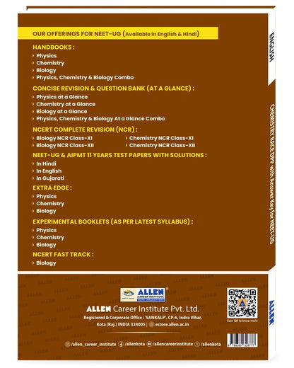 ALLEN Chemistry RACE DPP with Answer Key for NEET-UG in English