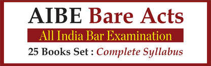 AIBE Bare Acts without Notes | 25 Books Set Combo | Full Syllabus with 50+ Acts including New Criminal Laws BNSS, BNS, BSA | As per Bar Council of India Guidelines | Edition 2026