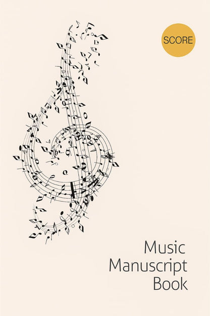 Score Music Manuscript book 30 pages - Pack of 2