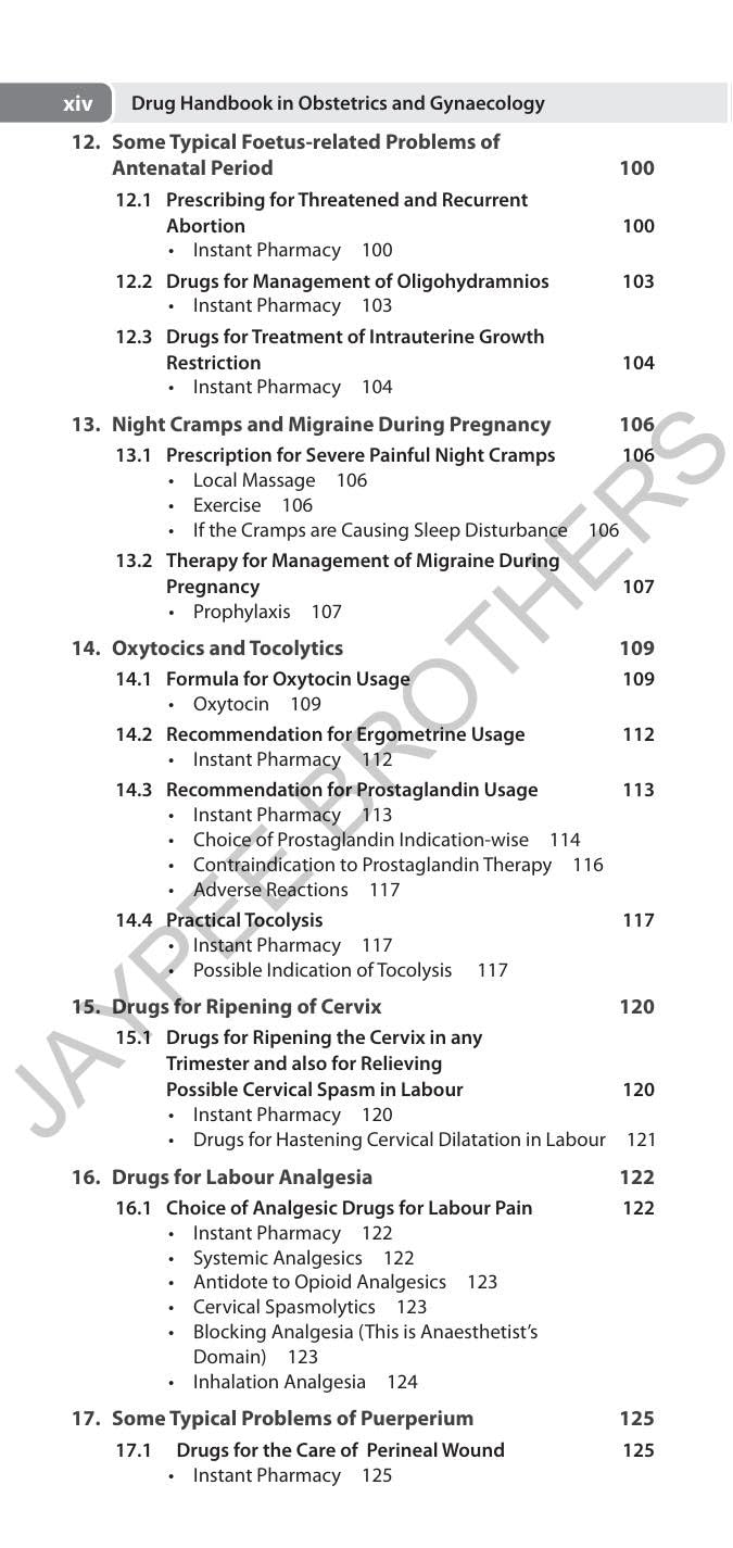 Drug Handbook in Obstetrics and Gynaecology, 4/E for Obstetricians, Gynecologists & OBG Postgraduates | Instant Pharmacy Guide to Pregnancy, Preeclampsia, Labour and Menopause Drug Therapy