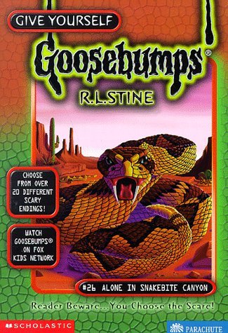 GYGB #26 ALONE IN SNAKEBITE CANYON book cover