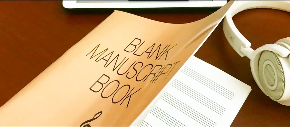 Blank Music manuscript book- 12 Stave : 32 pages (16 sheets)