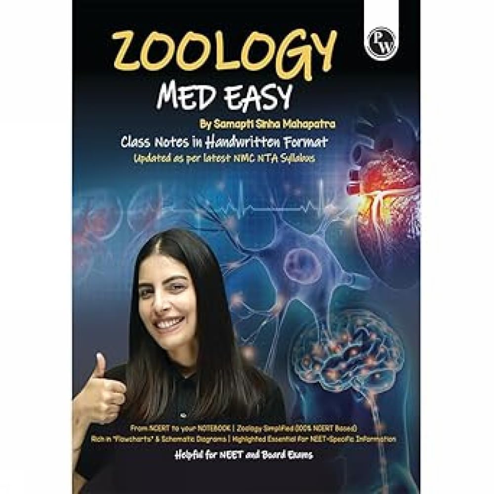 PW Zoology Med Easy For NEET and Board Exams 2024-25 | Flowcharts, Schematic Diagrams Samapti Sinha Mahapatra Handwritten Notes [Paperback] Samapti Sinha Mahapatra