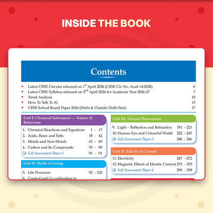 Oswaal CBSE Class 10 Science Question Bank | Chapter & Topic-wise Solved Papers (2017–2026) | Based on Latest Syllabus (April 2026) | Includes 2026 Papers | For 2027 Exam