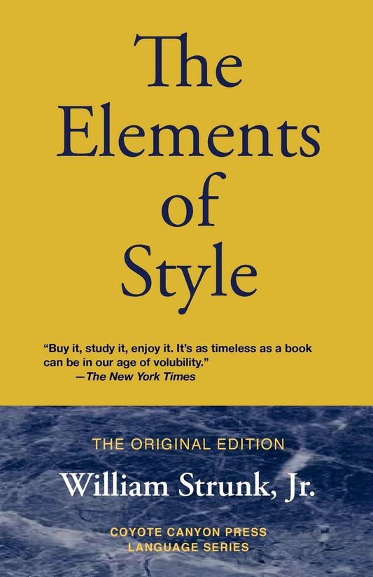 The Elements of Style (Coyote Canyon Press Language) book cover