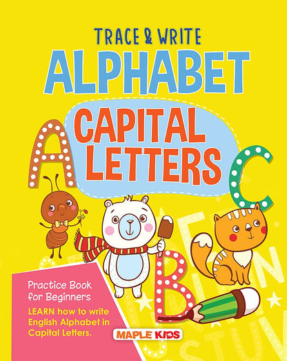 Alphabets Writing Book - Capital Letters (Practice) - Pattern Tracing - Alphabet - Early Learning - Capital Letters for Kids - Activity Book for Toddlers, Nursery, Pre School Children