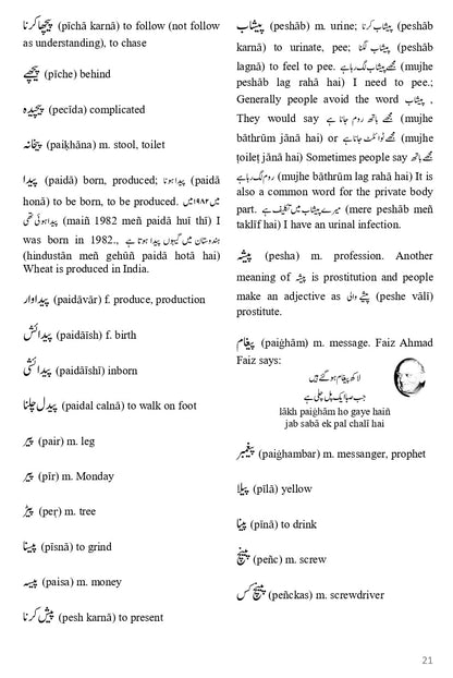 Urdu Dictionary for Beginners