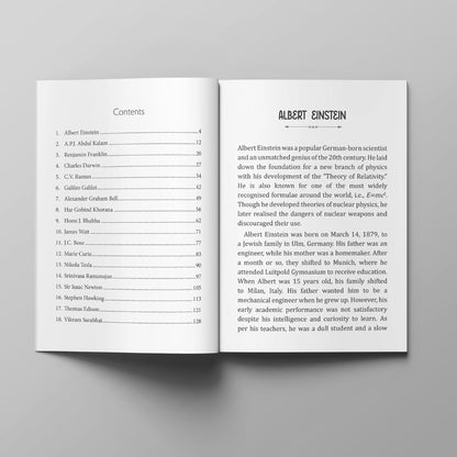 Story Book for Kids - Greatest Scientists and Inventors (Illustrated) - Biographies for Children - Albert Einstein, Galileo Galilei, Graham Bell, ... Raman, James Watt, Stephen Hawking - Age 6+