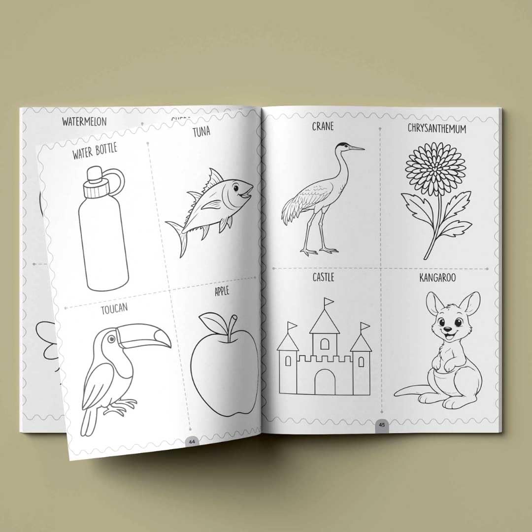 Colouring Book for Kids - 200+ Colouring Activities - Gift to Children for Painting, Drawing & Colouring - Shapes, Numbers, Animals, Festivals, Flowers, Vegetables - 2 to 5 years old