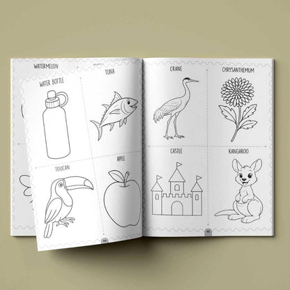 Colouring Book for Kids - 200+ Colouring Activities - Gift to Children for Painting, Drawing & Colouring - Shapes, Numbers, Animals, Festivals, Flowers, Vegetables - 2 to 5 years old