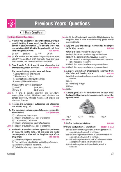 Arihant ICSE Question Bank Class 10 Biology For Board Exam 2027 | 26 Years Chapterwise & Topicwise PYQs (2026–2001) with Detailed Step-by-Step ... Comments, Smart Tips & 3 Sample Papers